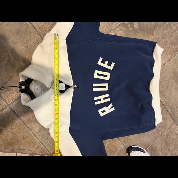 Men’s Rhude East Hampton quarter zip varsity sweatshirt size large - Picture 11 of 13